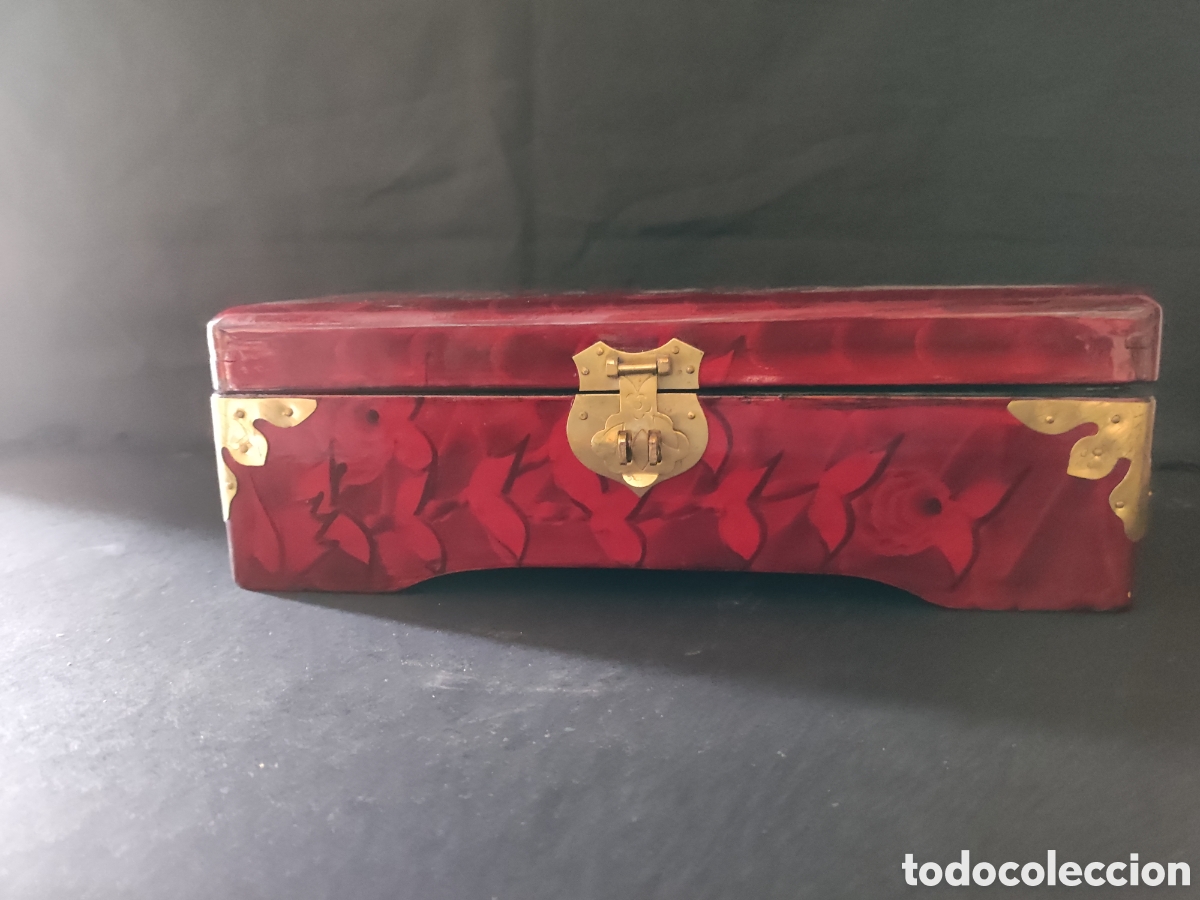 Arte: Joyero de madera y laca chino - Foto 1