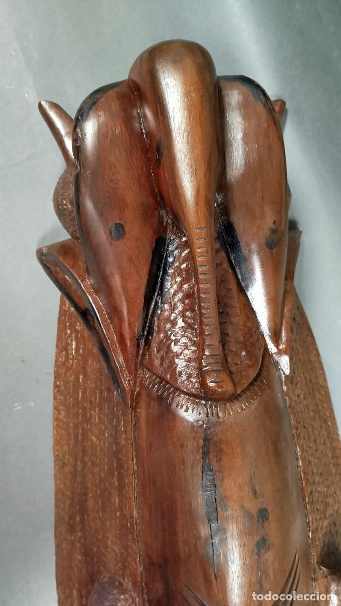 Arte: MASCARA AFRICANA DE MADERA MACIZA - Foto 2