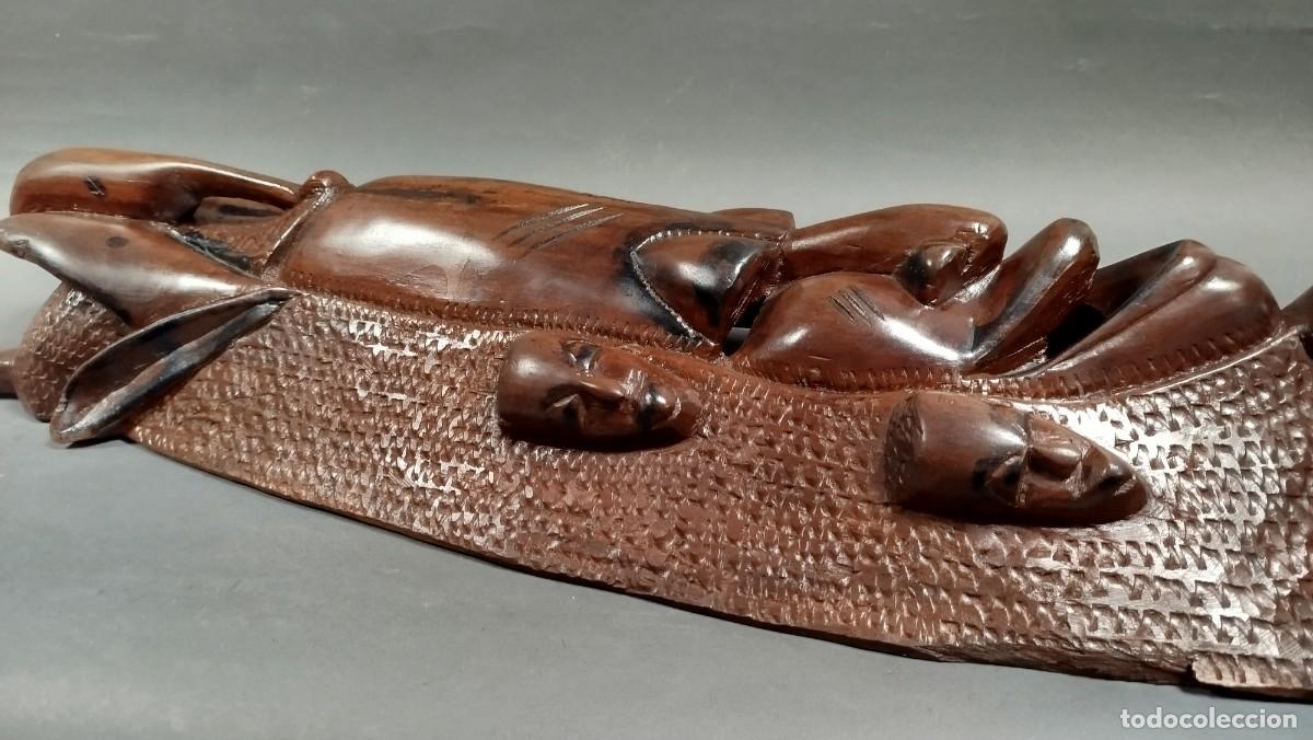 Arte: MASCARA AFRICANA DE MADERA MACIZA - Foto 6