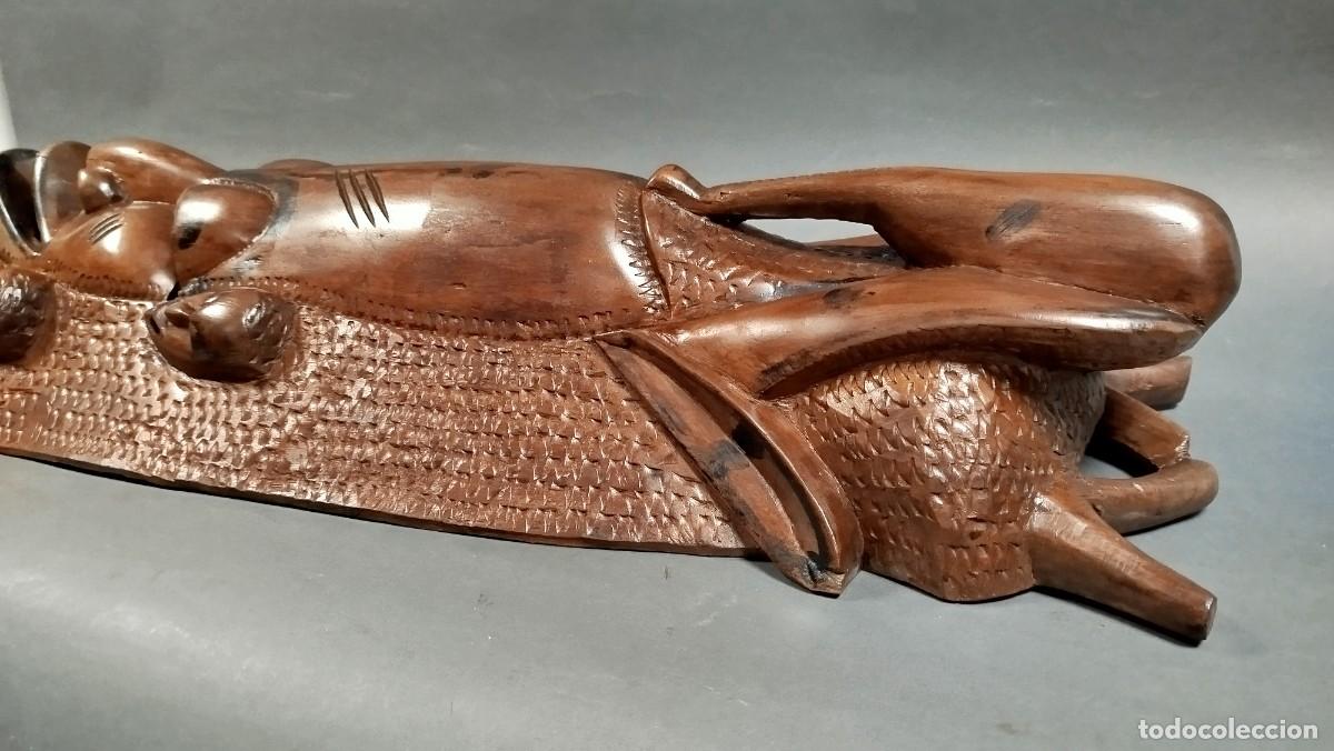 Arte: MASCARA AFRICANA DE MADERA MACIZA - Foto 8