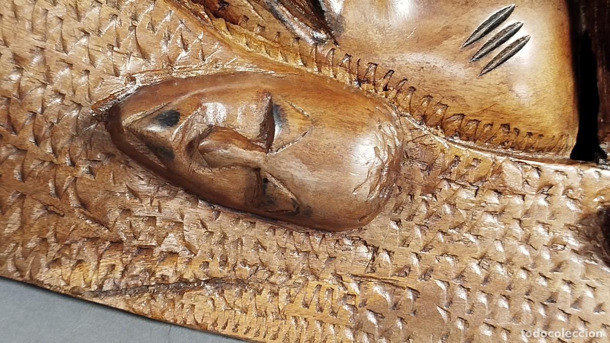 Arte: MASCARA AFRICANA DE MADERA MACIZA - Foto 9