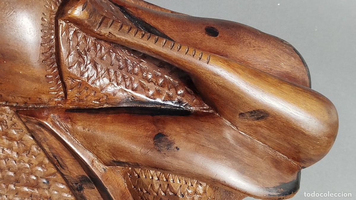 Arte: MASCARA AFRICANA DE MADERA MACIZA - Foto 10