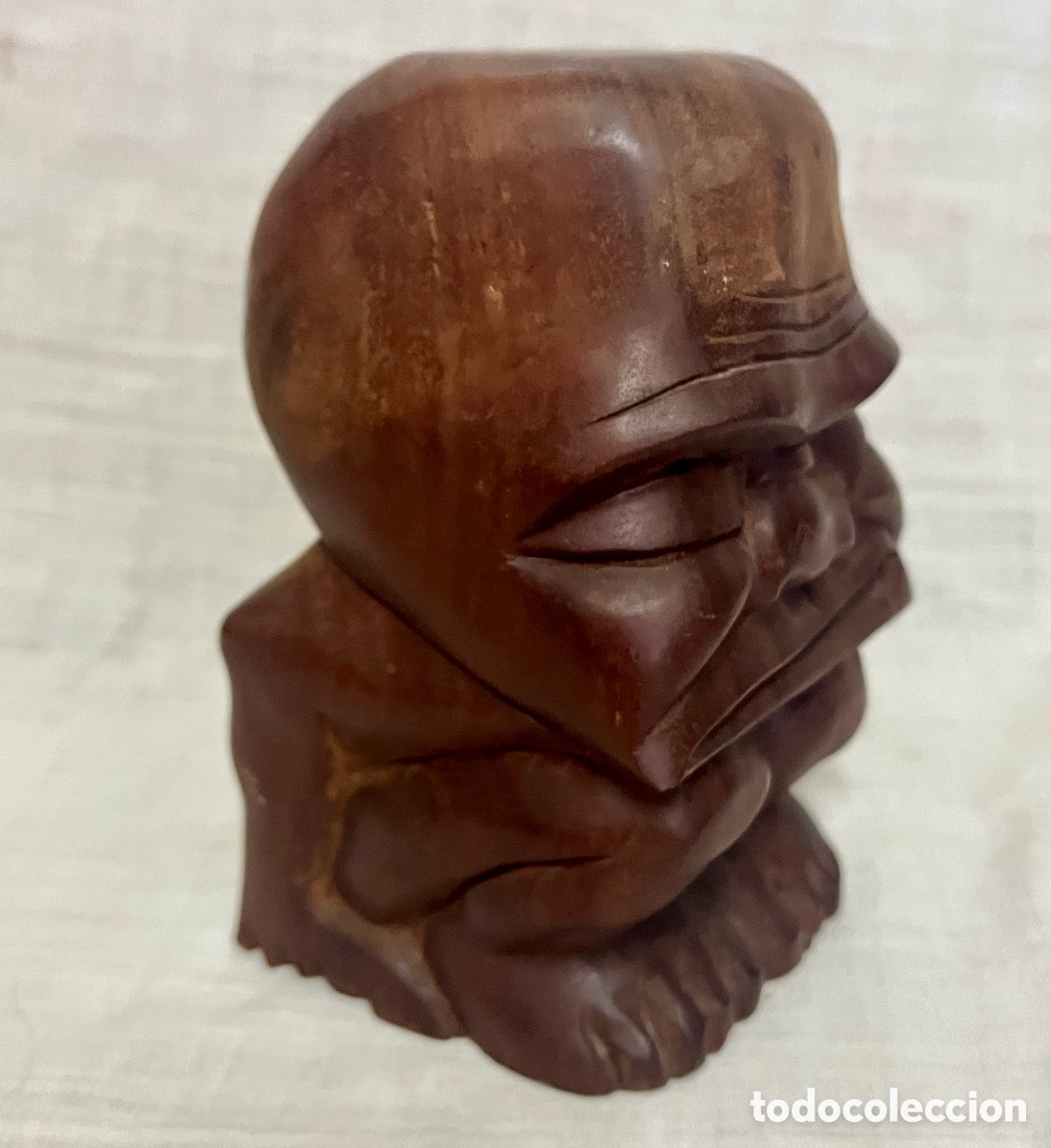 Arte: ESCULTURA DE MADERA CAOBA - Foto 2