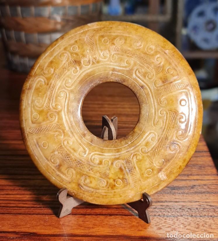 Arte: Disco Bi perforado de Nefrita - Foto 2