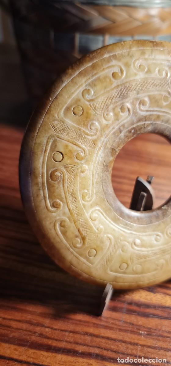 Arte: Disco Bi perforado de Nefrita - Foto 4