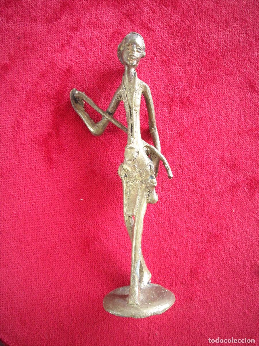Arte: FIGURA &Eacute;TNICA EN BRONCE MACIZO - - Foto 1