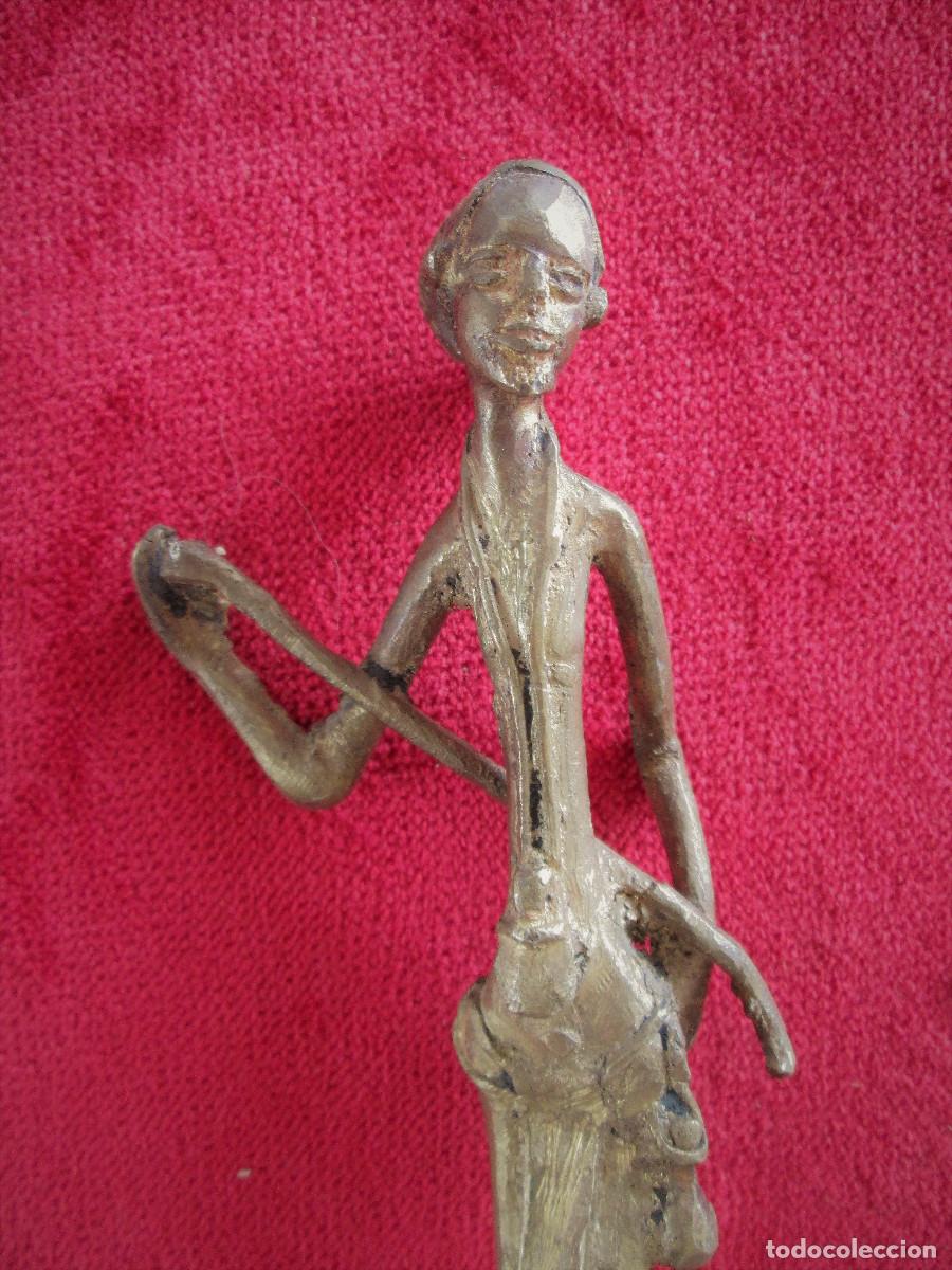 Arte: FIGURA &Eacute;TNICA EN BRONCE MACIZO - - Foto 6