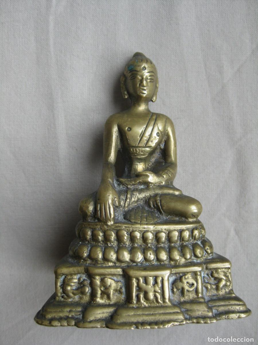 Arte: FIGURA DE BUDA EN BRONCE - Foto 1