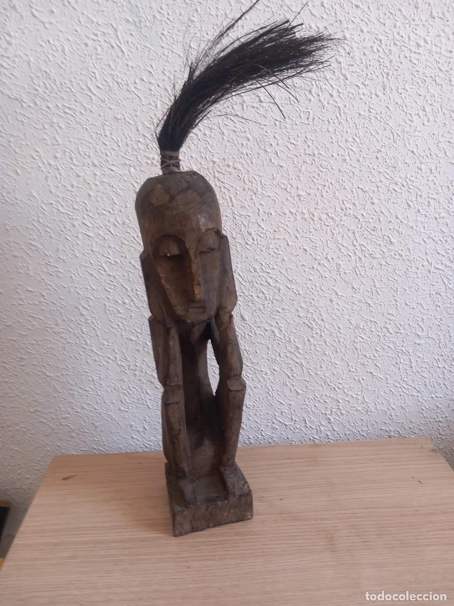 Arte: TALLA DE MADERA AFRICANA 32 CM - Foto 1