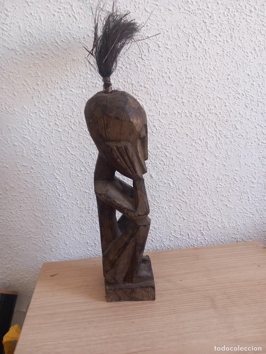 Arte: TALLA DE MADERA AFRICANA 32 CM - Foto 3