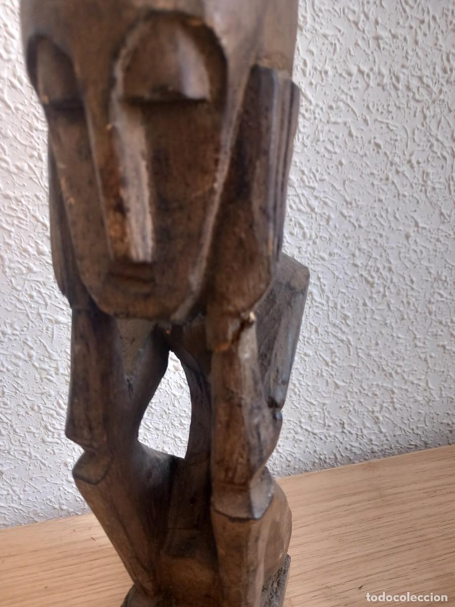 Arte: TALLA DE MADERA AFRICANA 32 CM - Foto 5