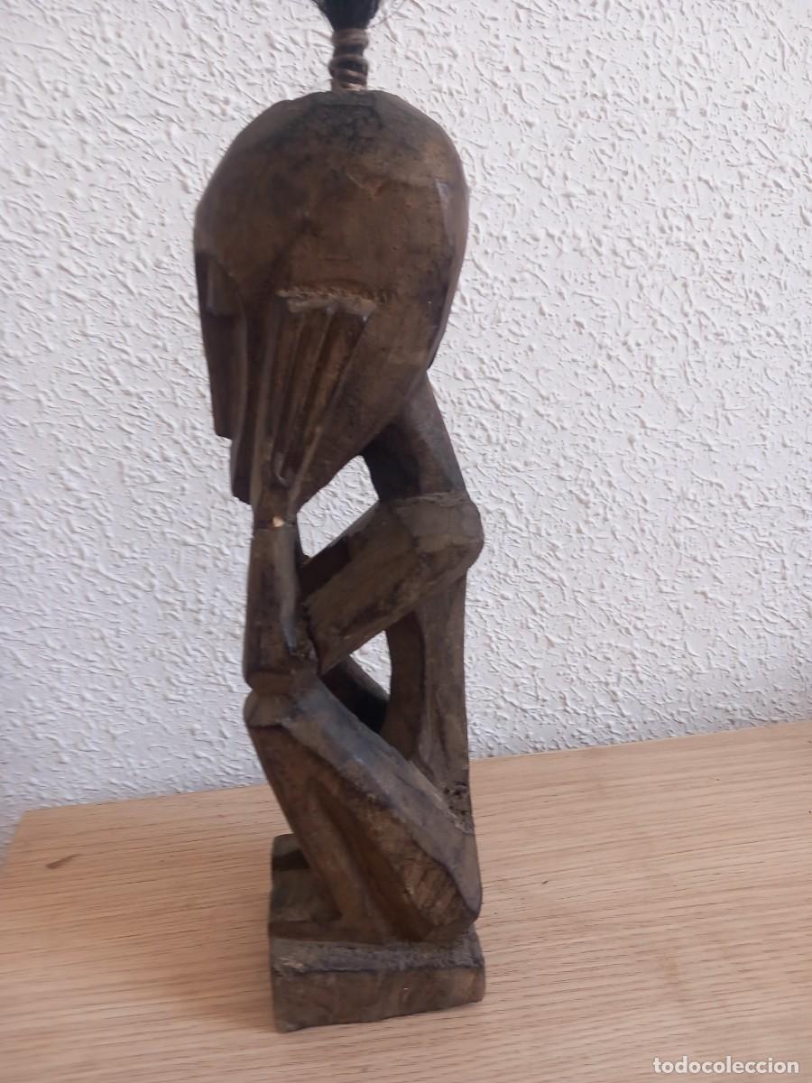 Arte: TALLA DE MADERA AFRICANA 32 CM - Foto 6