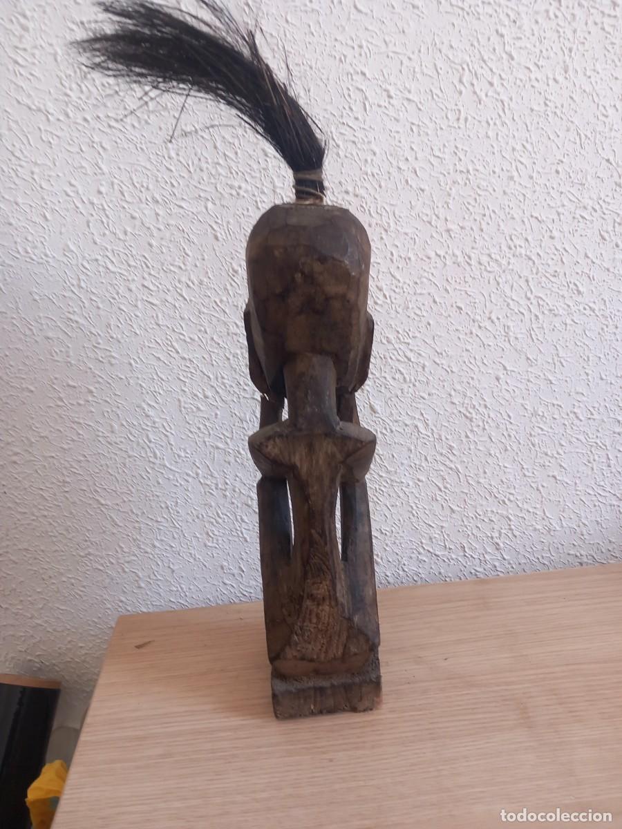 Arte: TALLA DE MADERA AFRICANA 32 CM - Foto 8