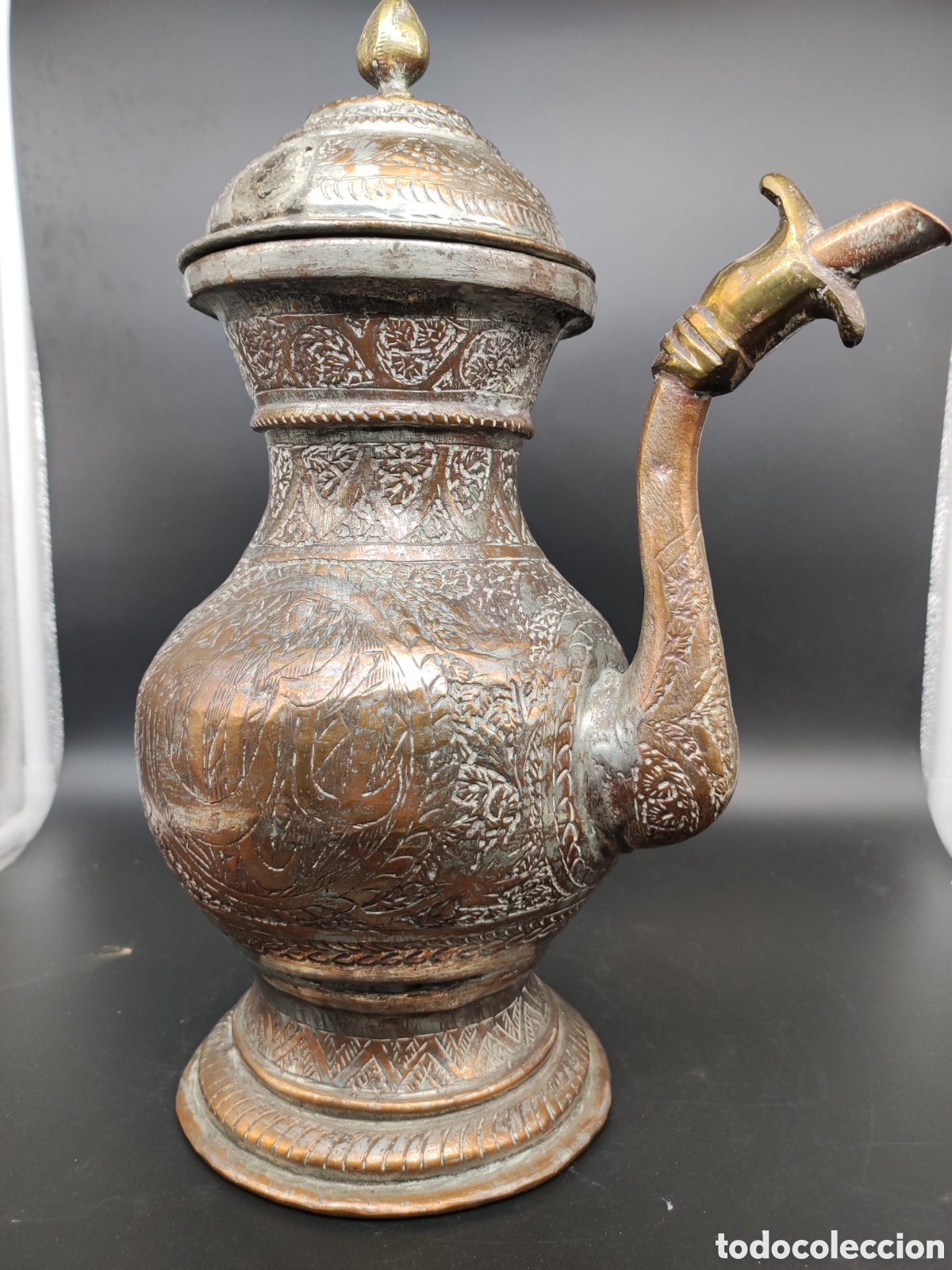 Arte: Jarra con tapa cobre Persa - Foto 3