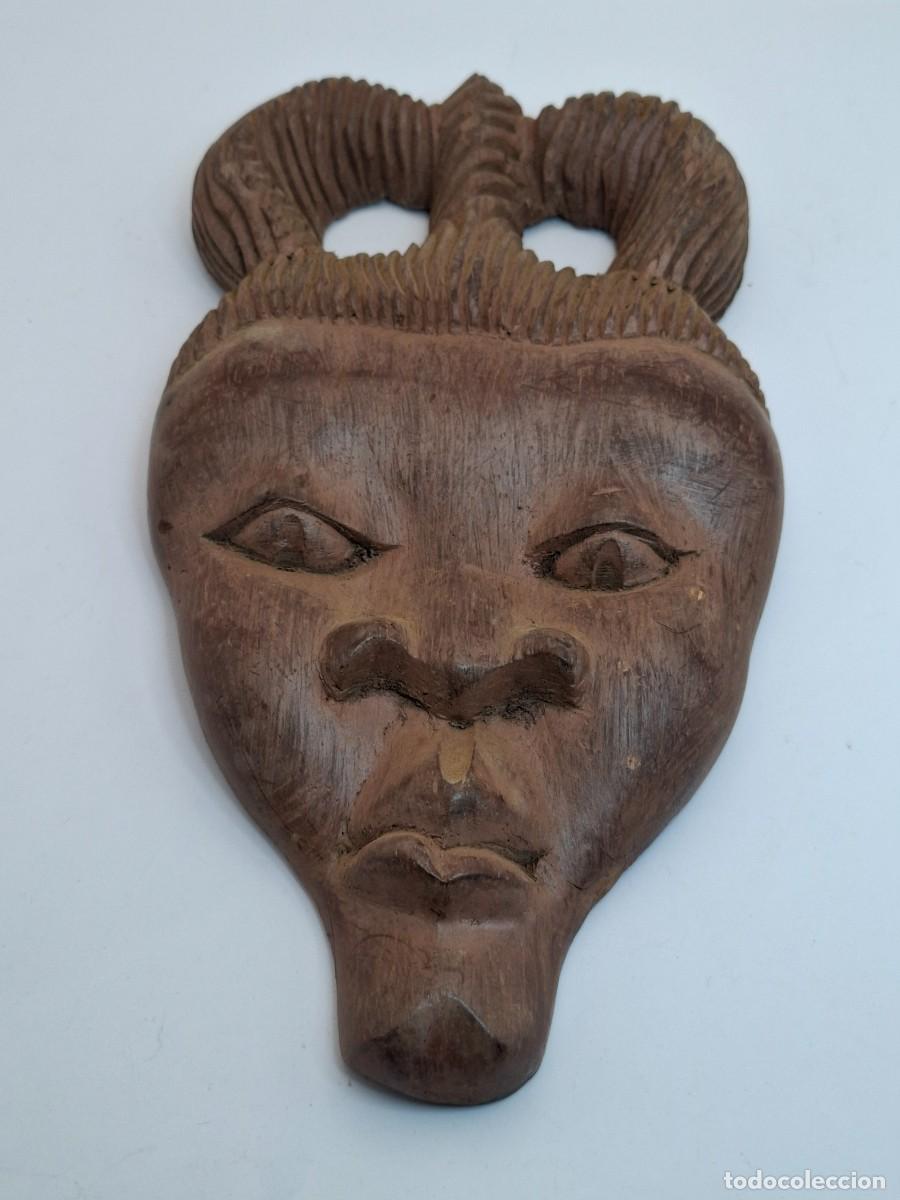Arte: MASCARA DE MADERA AFRICANA - Foto 1