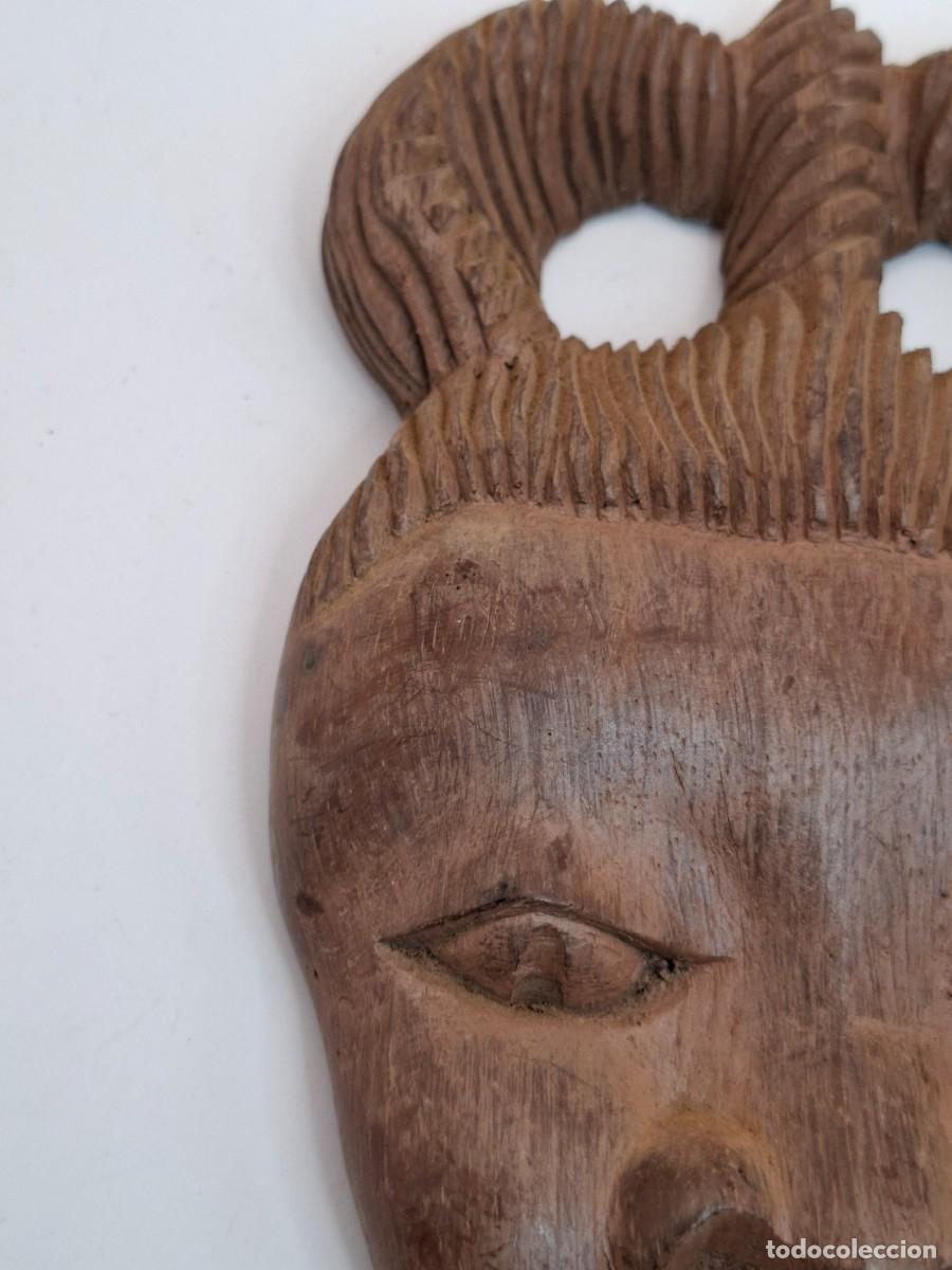 Arte: MASCARA DE MADERA AFRICANA - Foto 3