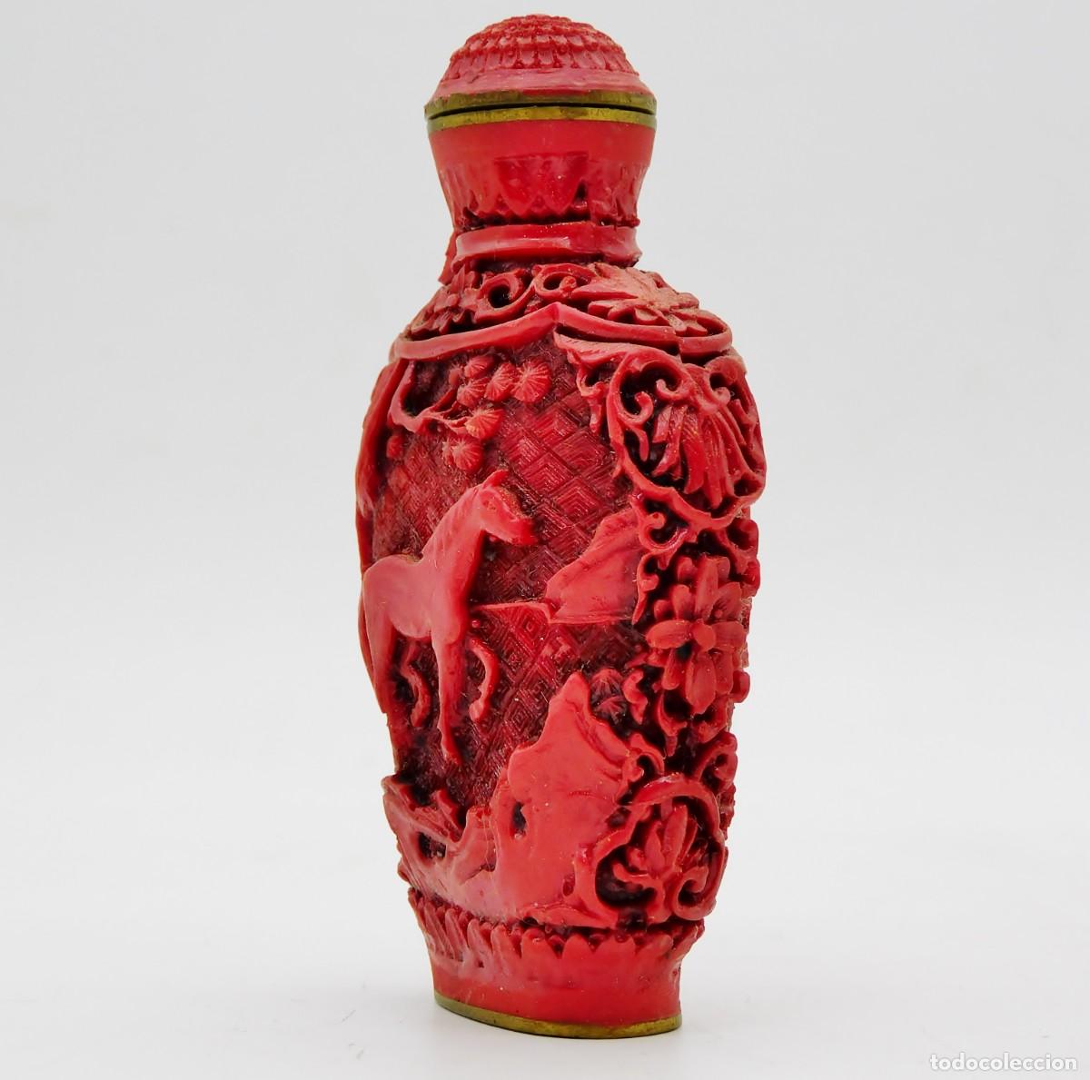 Arte: TABAQUERA CHINA PARA RAPE (SNUFF BOTTLE) COMO NUEVA - Foto 5