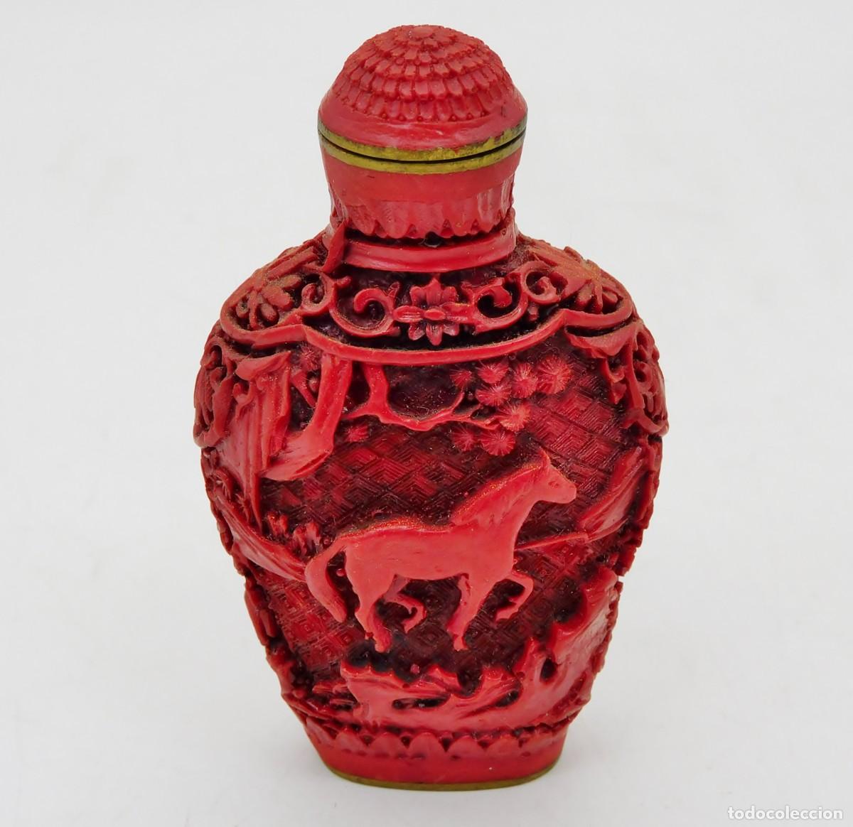 Arte: TABAQUERA CHINA PARA RAPE (SNUFF BOTTLE) COMO NUEVA - Foto 7