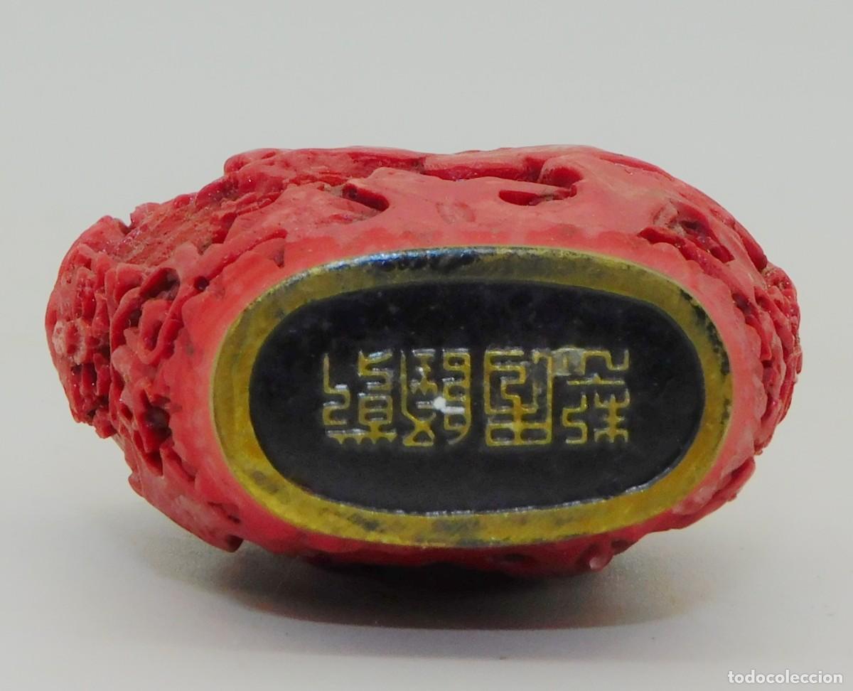 Arte: TABAQUERA CHINA PARA RAPE (SNUFF BOTTLE) COMO NUEVA - Foto 8