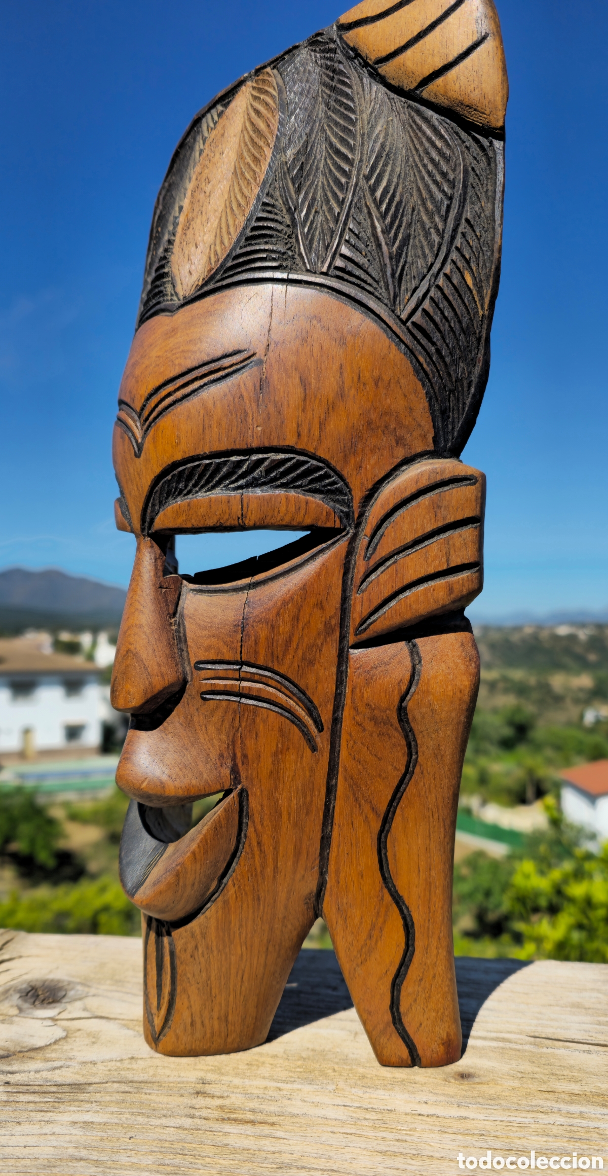 Arte: M&aacute;scara &eacute;tnica de madera - Foto 3