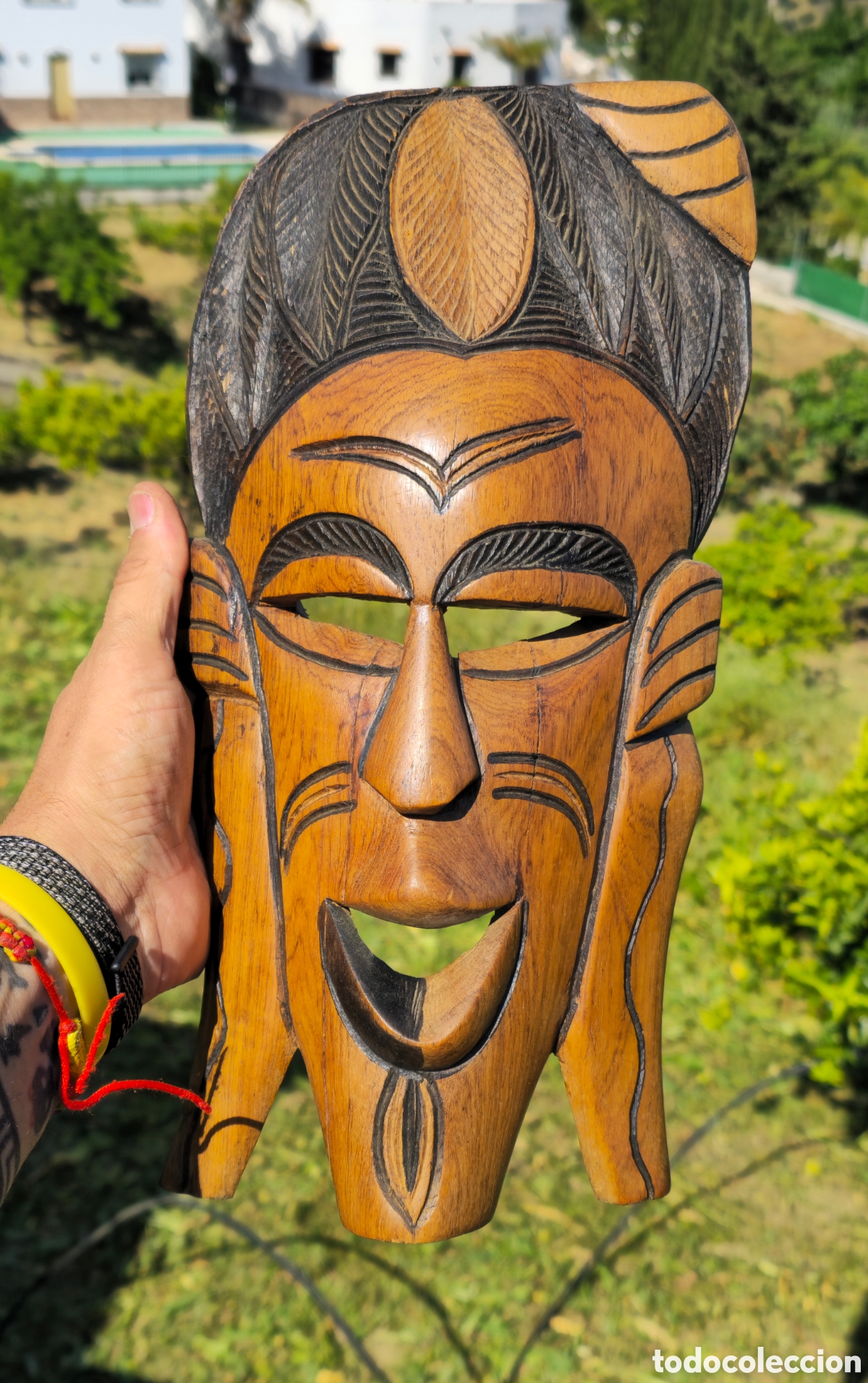 Arte: M&aacute;scara &eacute;tnica de madera - Foto 4