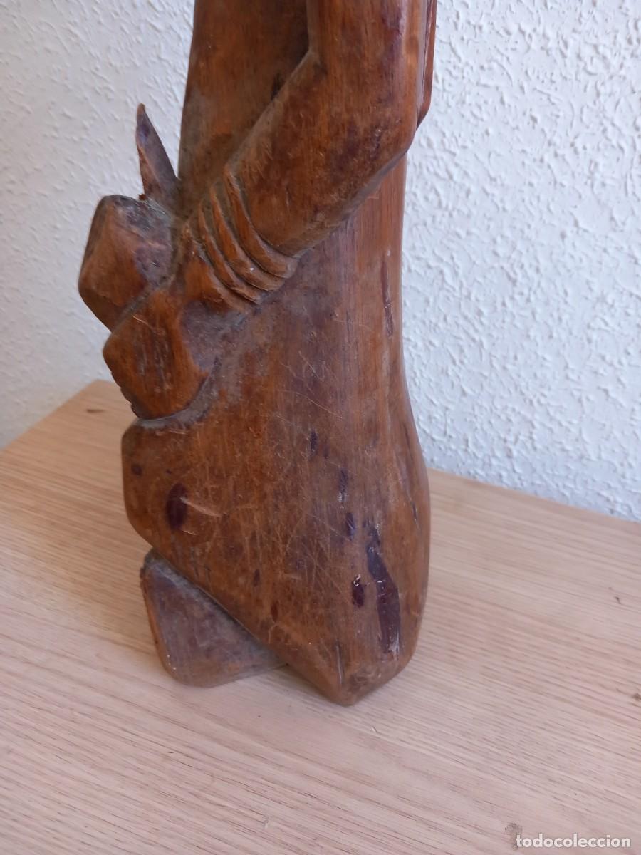 Arte: TALLA DE MADERA AFRICANA 52 CM - Foto 8