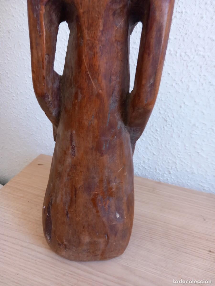 Arte: TALLA DE MADERA AFRICANA 52 CM - Foto 11