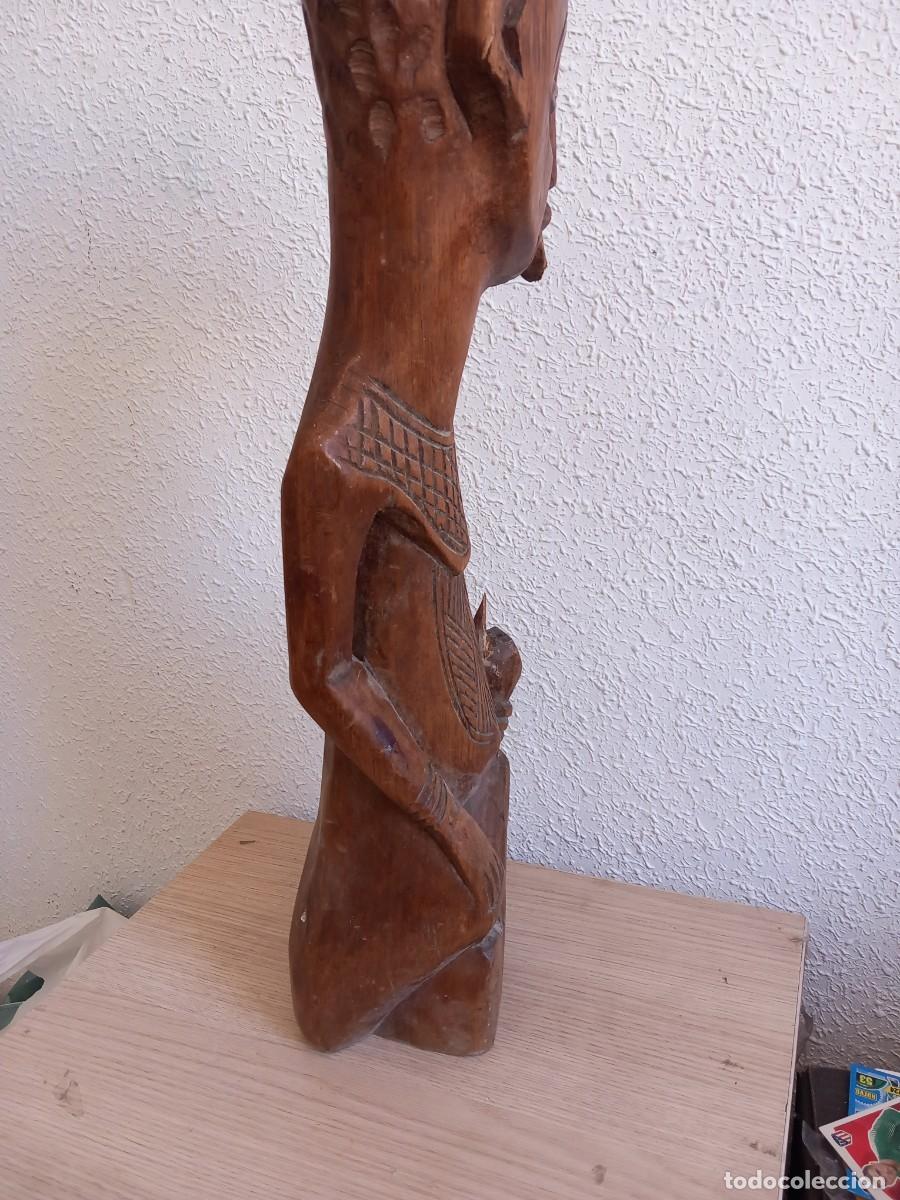 Arte: TALLA DE MADERA AFRICANA 52 CM - Foto 12