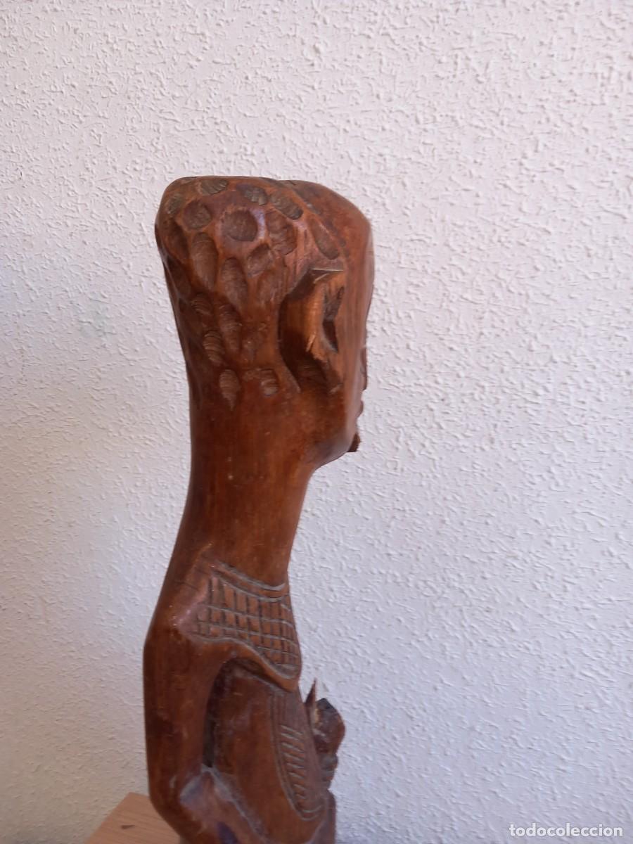 Arte: TALLA DE MADERA AFRICANA 52 CM - Foto 13
