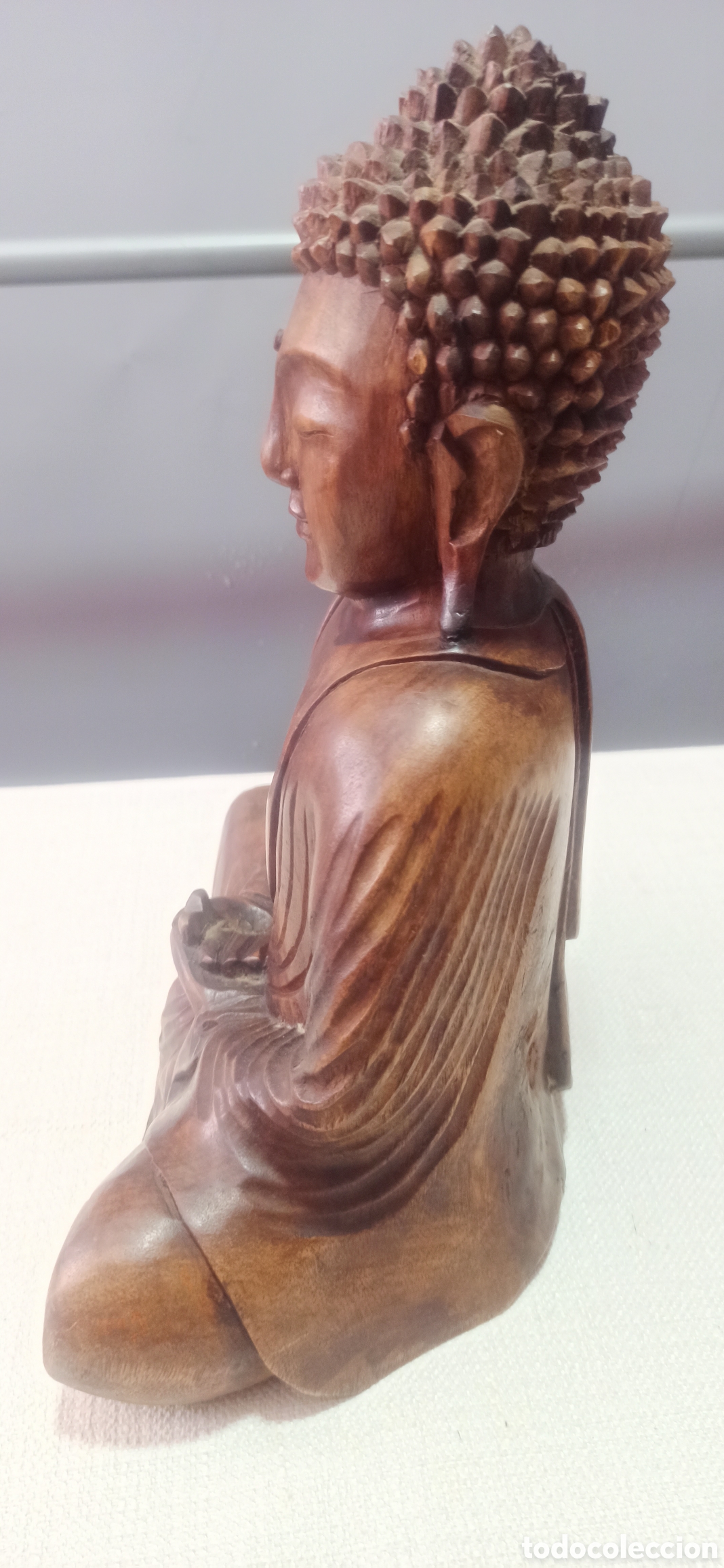 Arte: Buda madera maciza artesanal - Foto 3