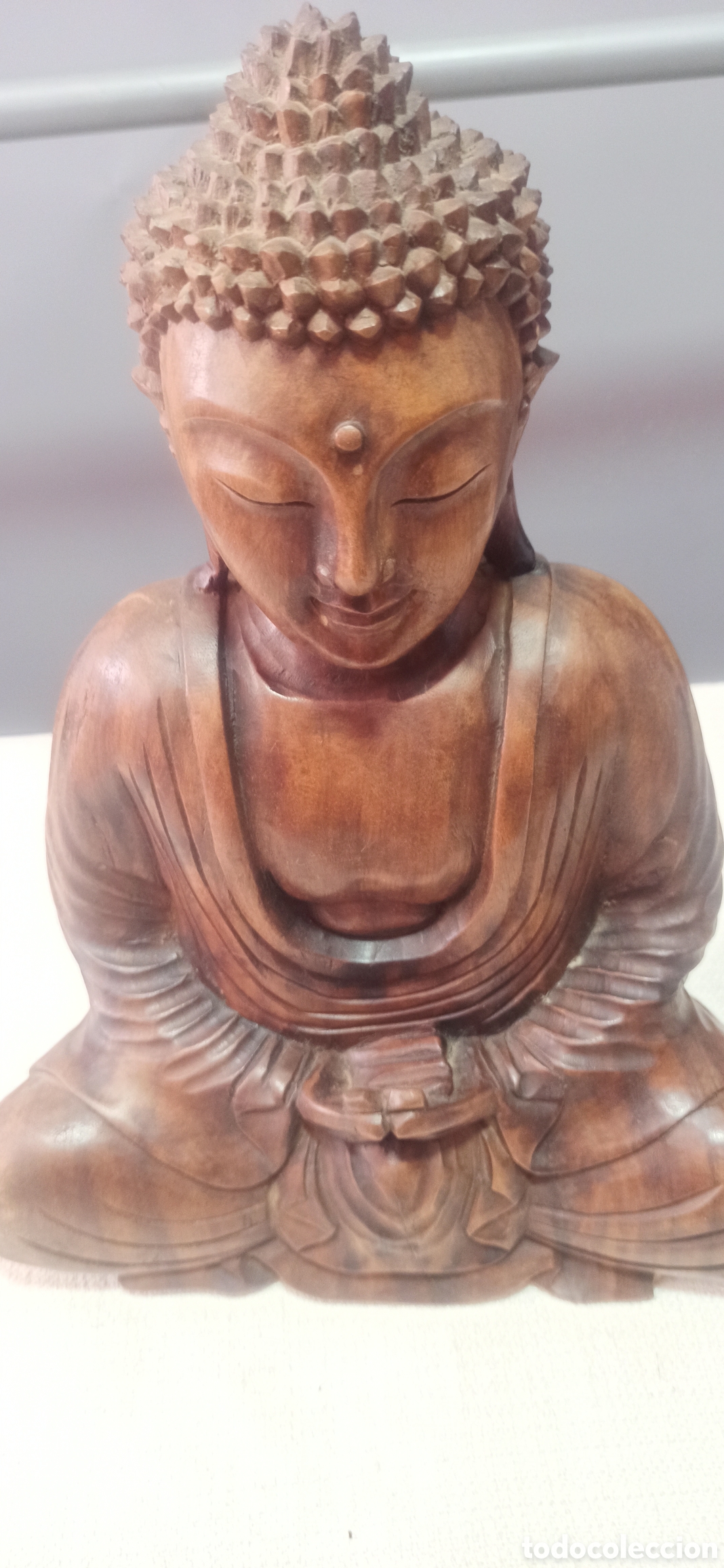 Arte: Buda madera maciza artesanal - Foto 4