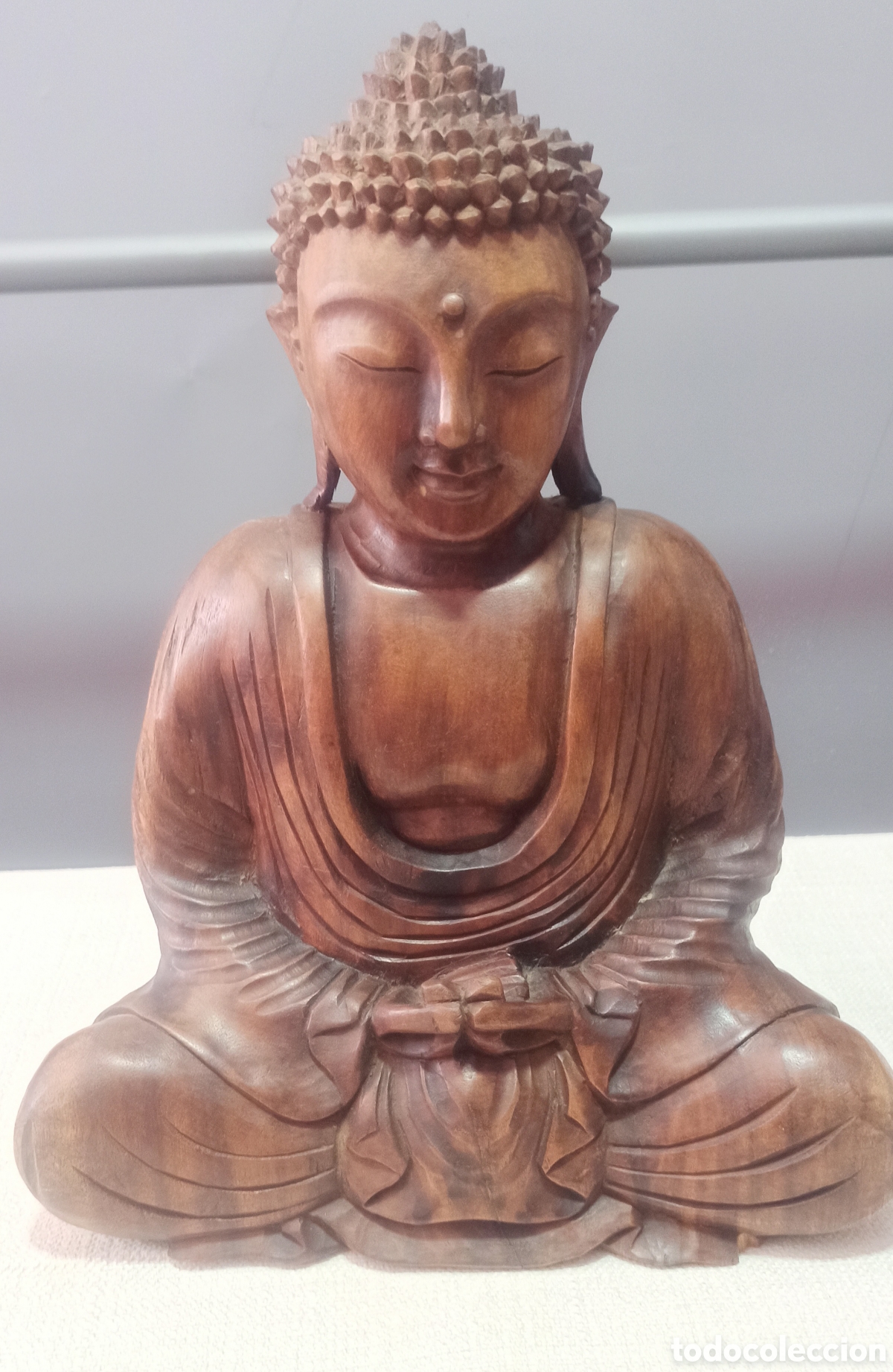 Arte: Buda madera maciza artesanal - Foto 5
