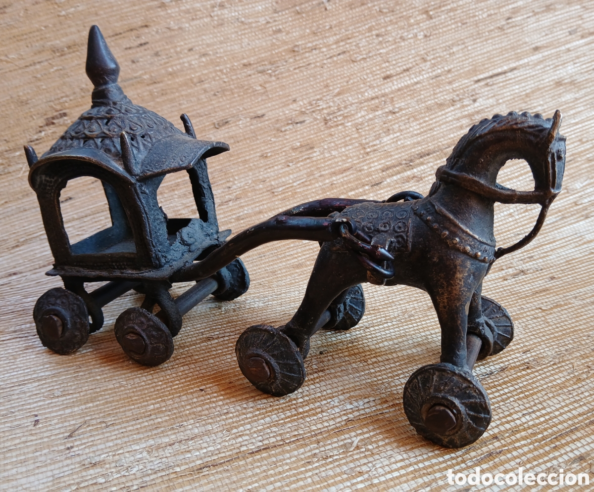 Arte: Carro de bronce (India) - Foto 1
