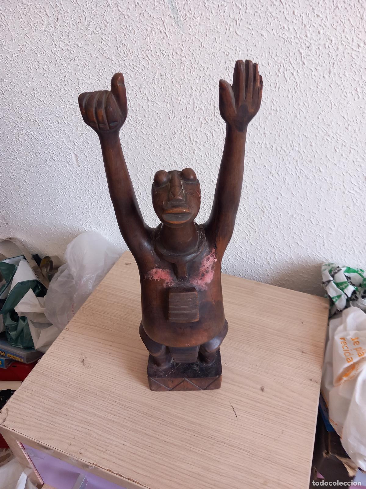 Arte: TALLA DE MADERA AFRICANA 45 CM - Foto 1