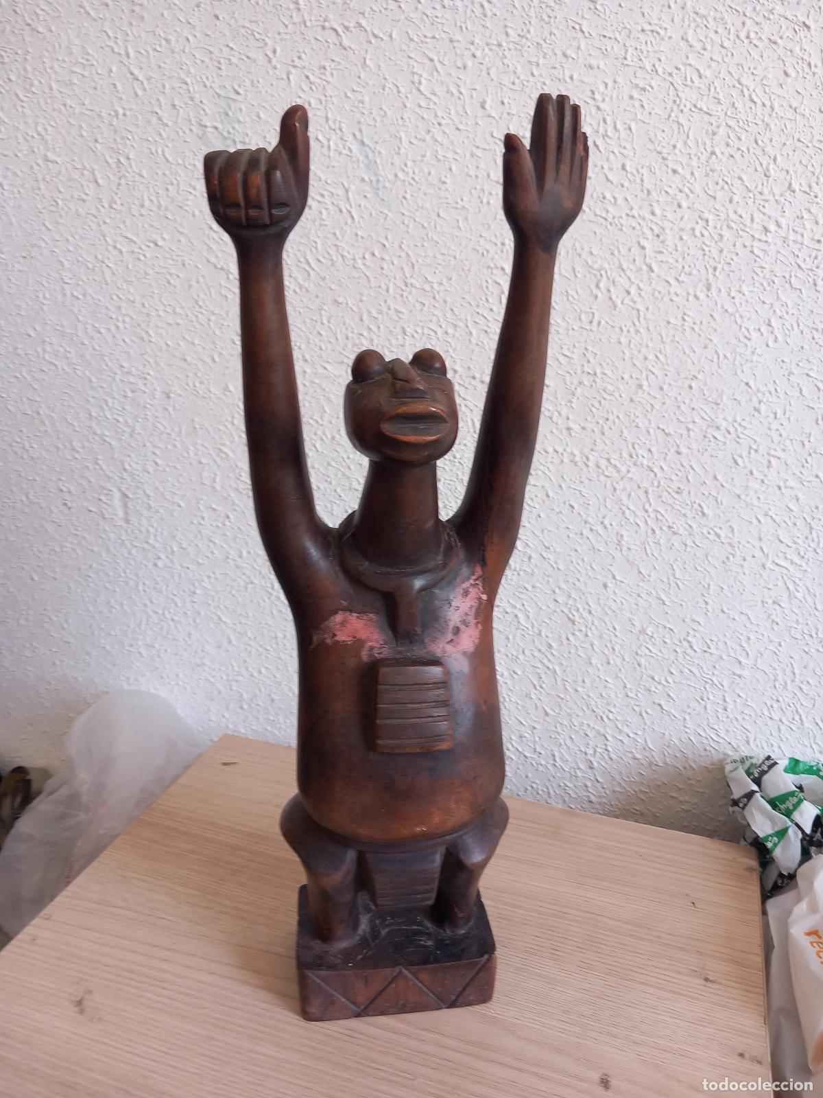 Arte: TALLA DE MADERA AFRICANA 45 CM - Foto 2