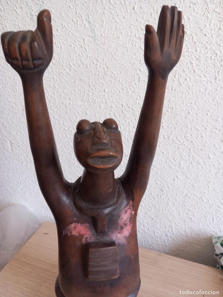 Arte: TALLA DE MADERA AFRICANA 45 CM - Foto 3