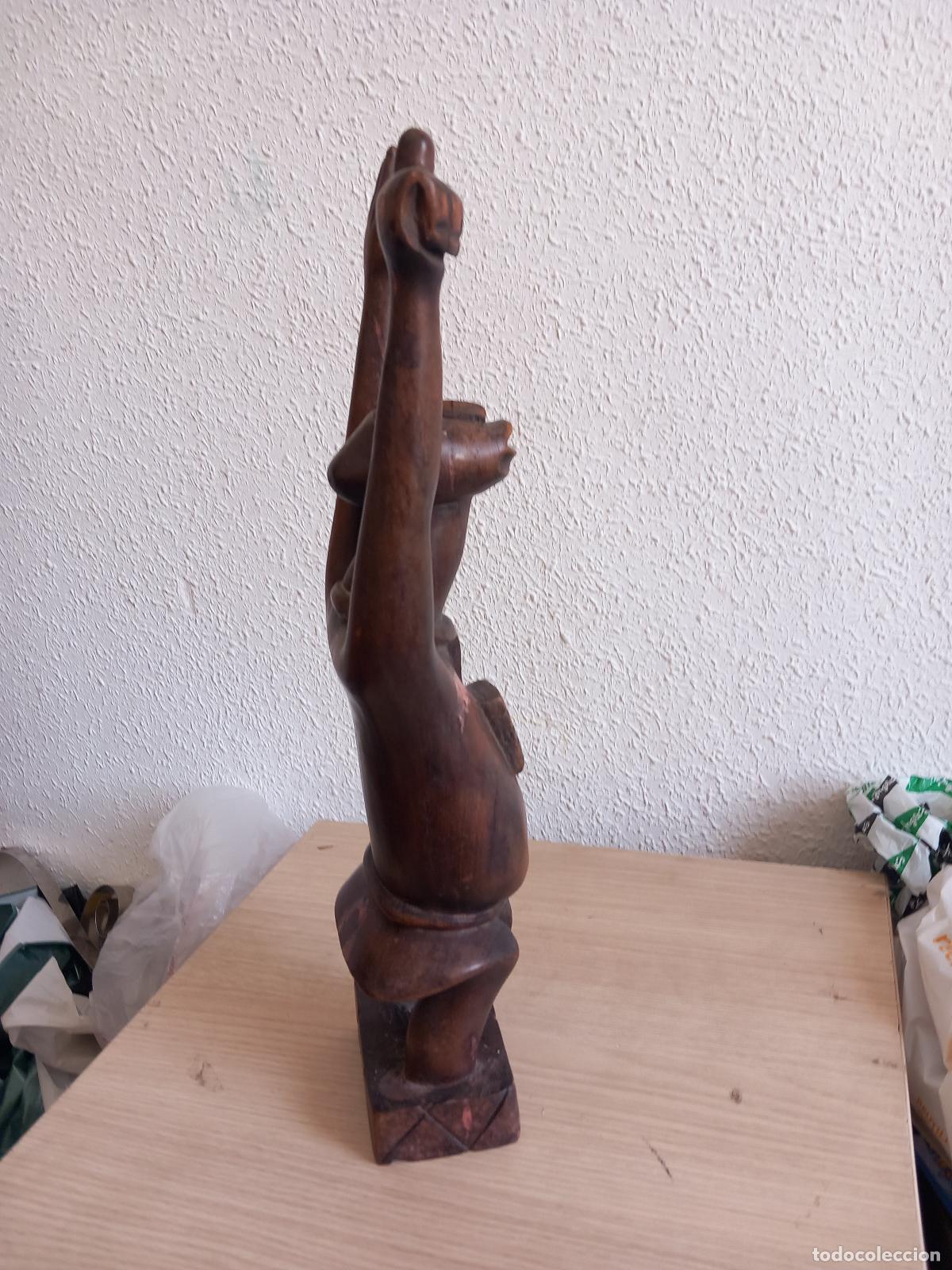 Arte: TALLA DE MADERA AFRICANA 45 CM - Foto 5