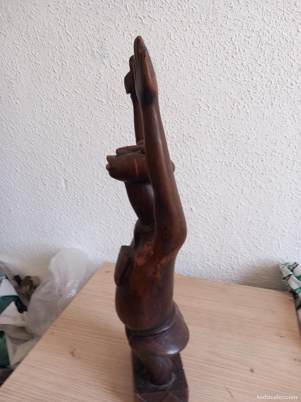Arte: TALLA DE MADERA AFRICANA 45 CM - Foto 9