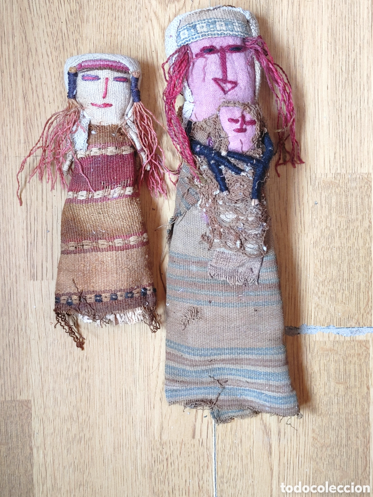 Arte: Antiguas mu&ntilde;ecas chancay. Peru. - Foto 1