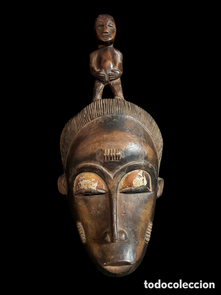 Arte: M&aacute;scara africana en madera - Foto 1