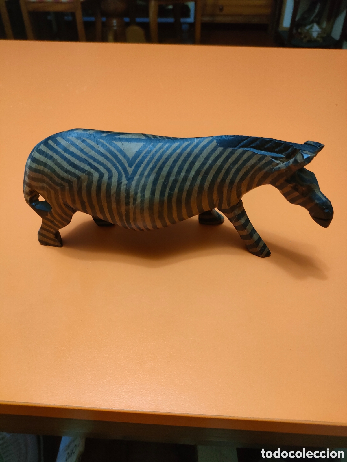 Arte: Cebra en madera hecha a mano - Foto 1