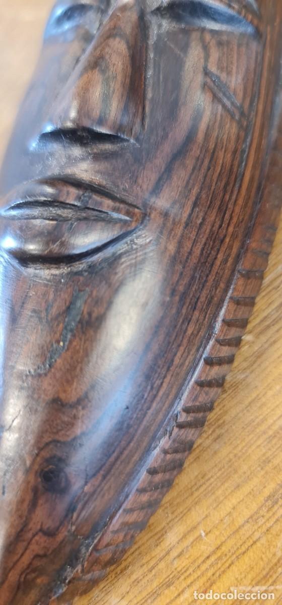 Arte: Mascara Africana de Ebano - Foto 3