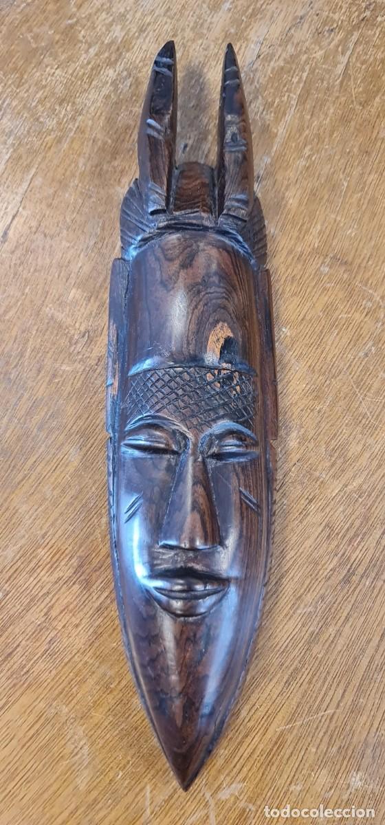 Arte: Mascara Africana de Ebano - Foto 4