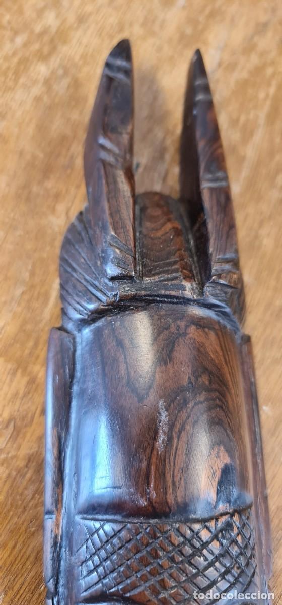 Arte: Mascara Africana de Ebano - Foto 5