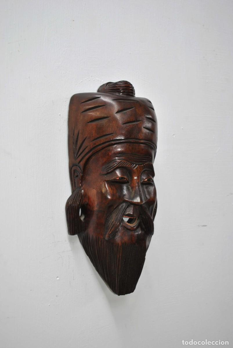 Arte: M&Aacute;SCARA ORIENTAL DE MADERA - Foto 2