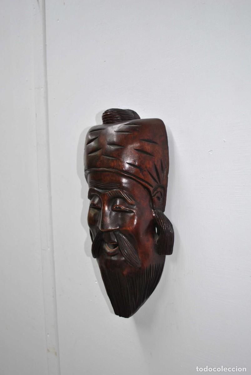 Arte: M&Aacute;SCARA ORIENTAL DE MADERA - Foto 3