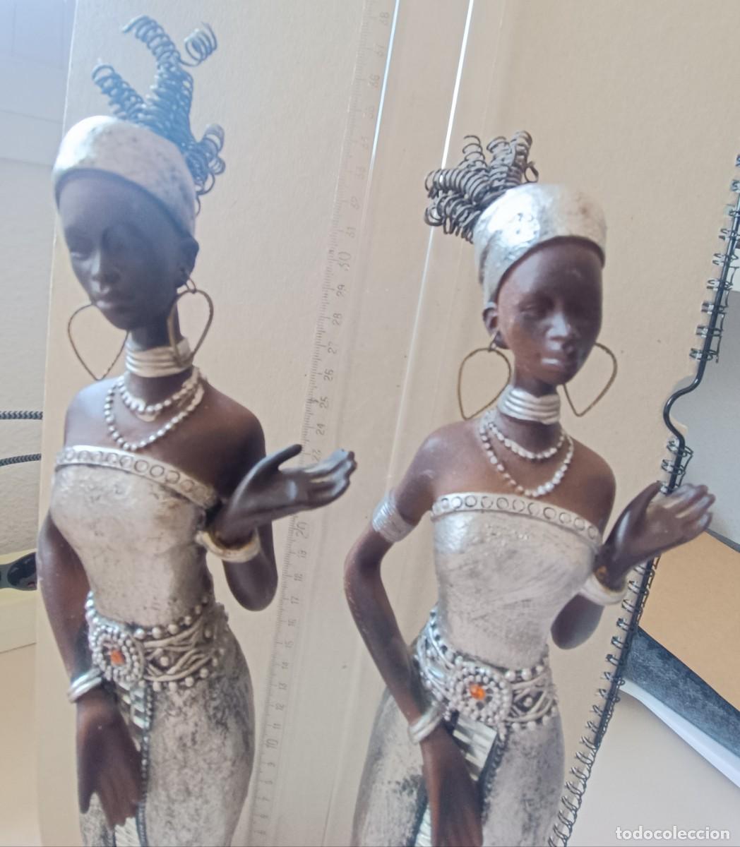 Arte: FIGURAS AFRICANAS DE 36 cm. - Foto 2
