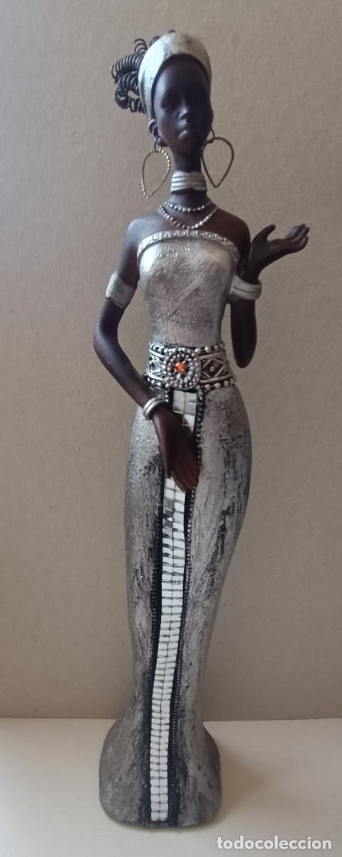 Arte: FIGURAS AFRICANAS DE 36 cm. - Foto 3