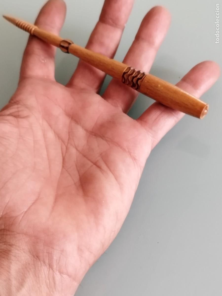 Arte: Barra de masaje tailand&eacute;s?, de madera. A identificar. - Foto 1