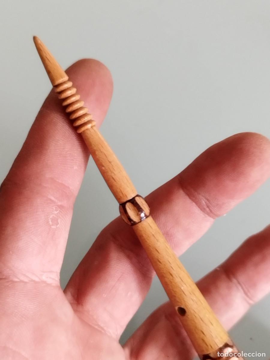 Arte: Barra de masaje tailand&eacute;s?, de madera. A identificar. - Foto 3